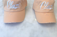Peach Clazi Logo Vintage Hat